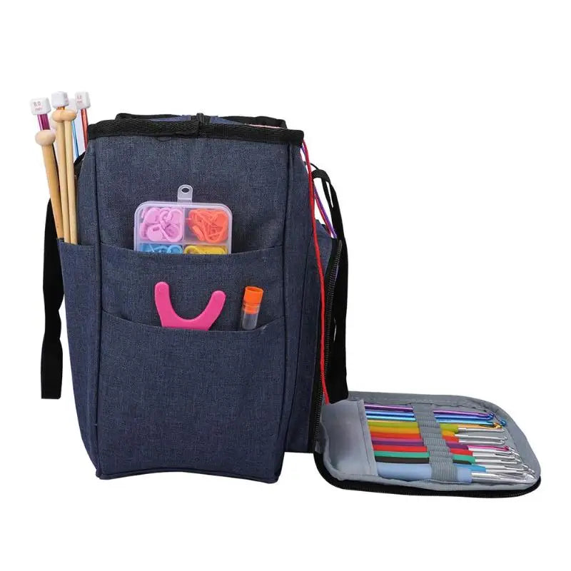 Portable Knitting, Crocheting and Sewing Bag