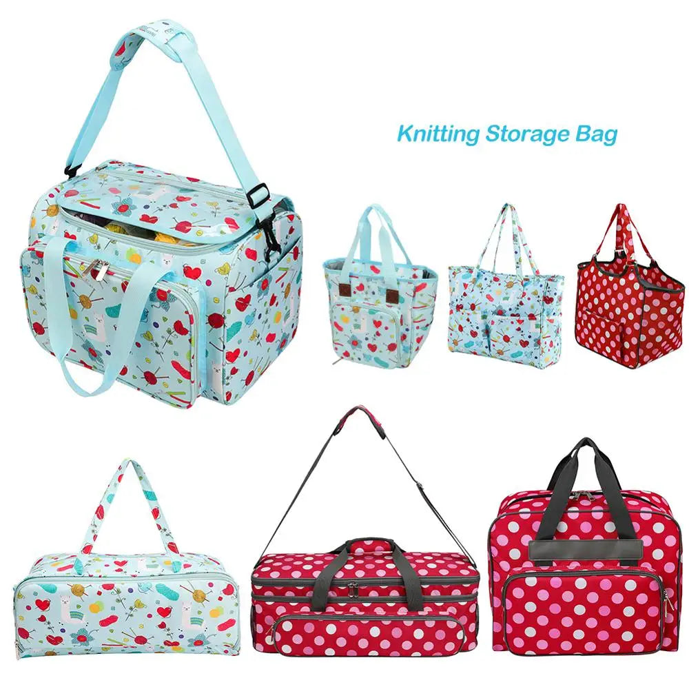 Portable Knitting, Crocheting and Sewing Bag