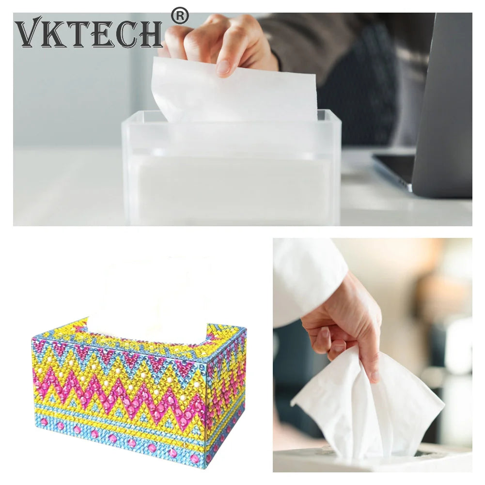 5D DIY Diamond Painting Tissue Box