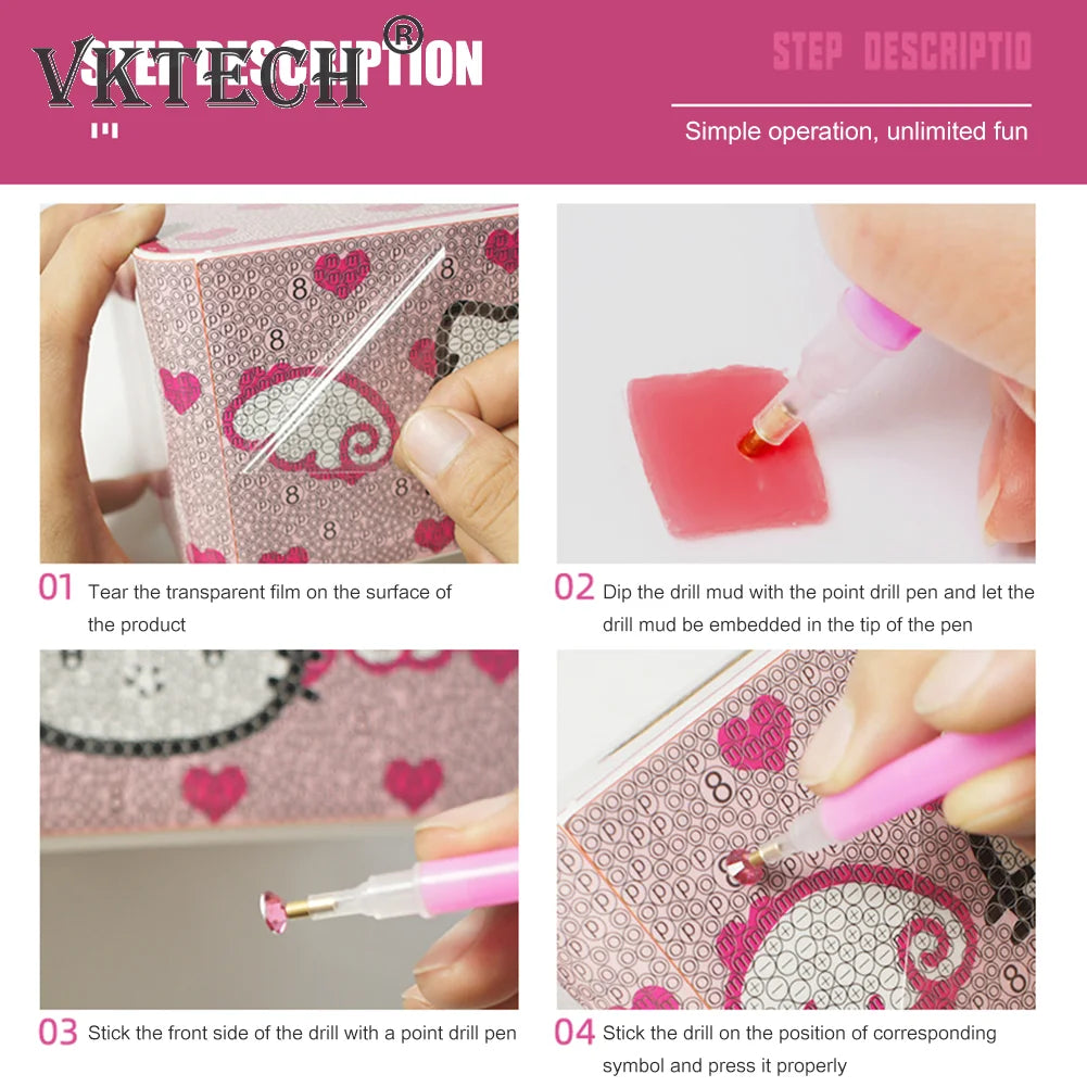 5D DIY Diamond Painting Tissue Box