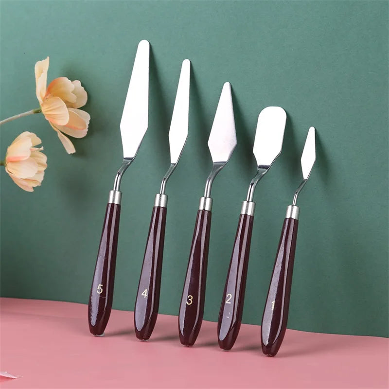 5pcs/set Mixed Media Palette Knife Set