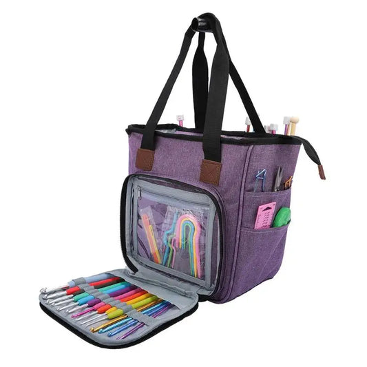 Portable Knitting, Crocheting and Sewing Bag