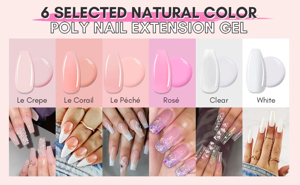 Poly Nail Extension Gel Kit