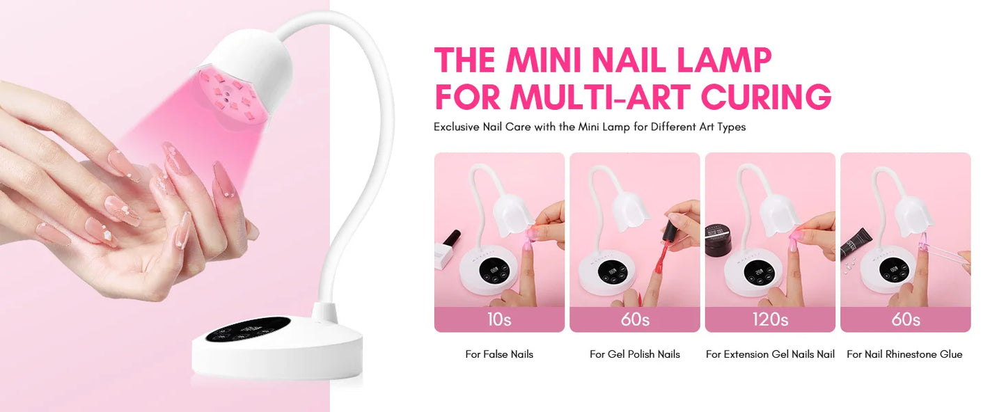 UV Nail Lamp 10W Rechargeable LED Light