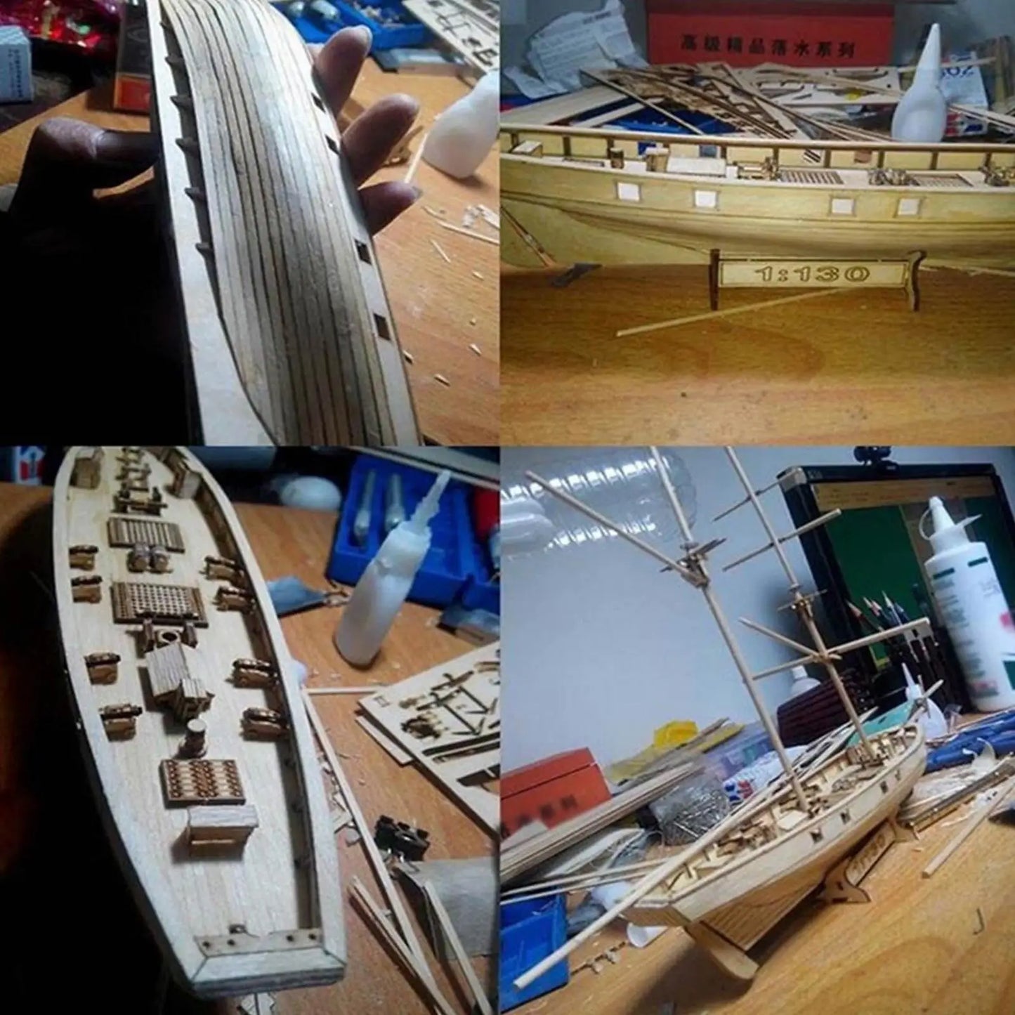 1:130 Scale DIY Ship Assembly Model