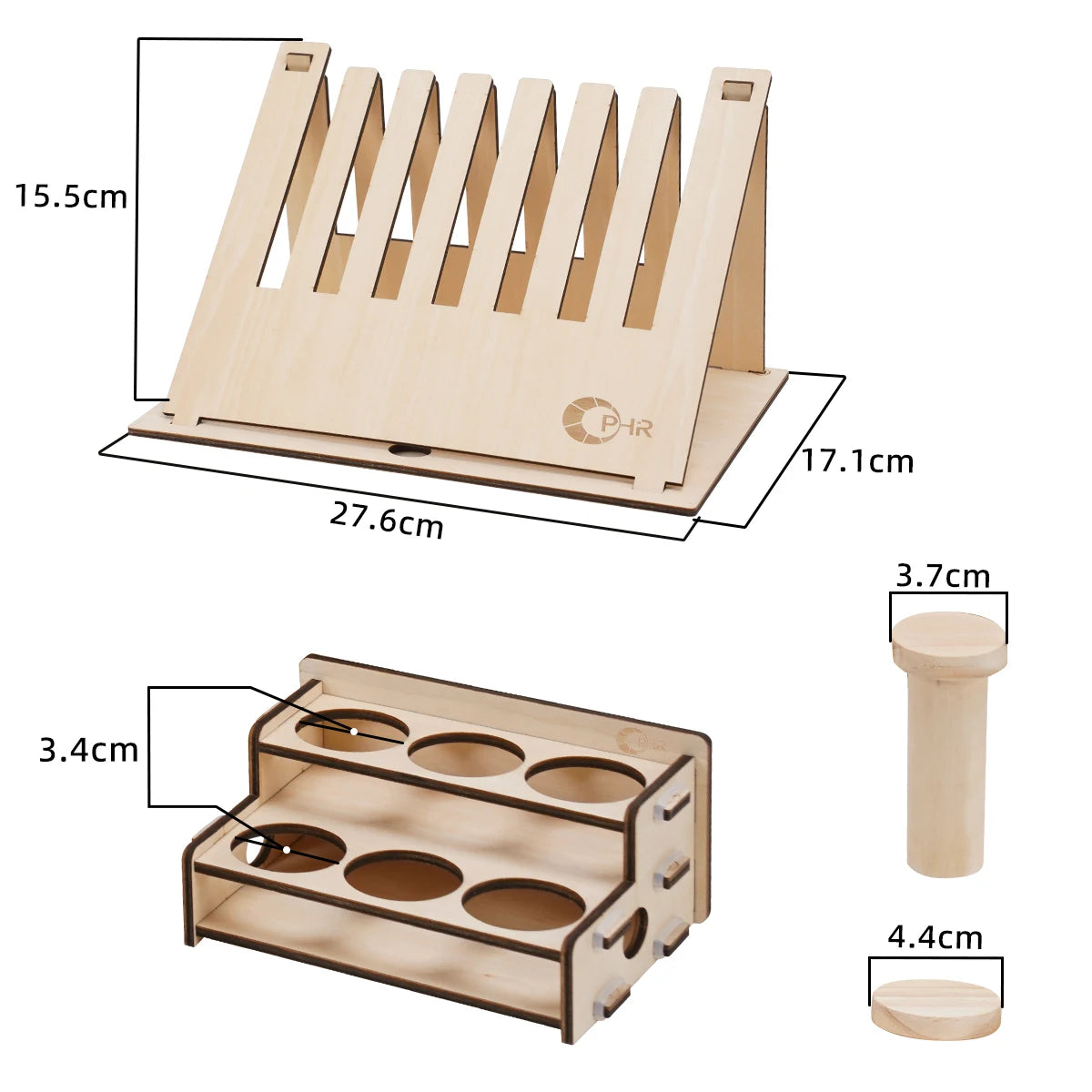 Organizer for 36 Holes of Paints and 36 Holes for Brushes