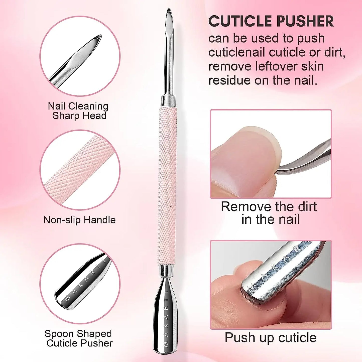 Nail Care with Cuticle Oil Pen, Trimmer, Nail File & 120ml Cuticle Remover