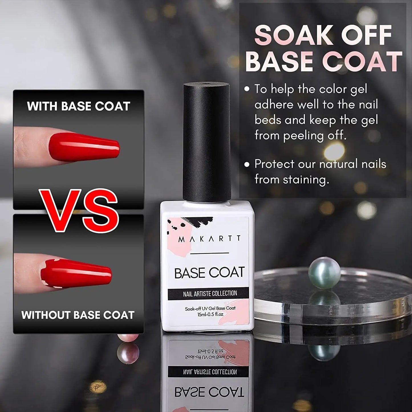 UV Gel Base and Top Coat Gel Nail Polish